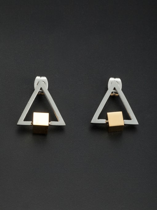 Jennifer Kou Blacksmith Made Stainless steel Square Drop drop Earring 0