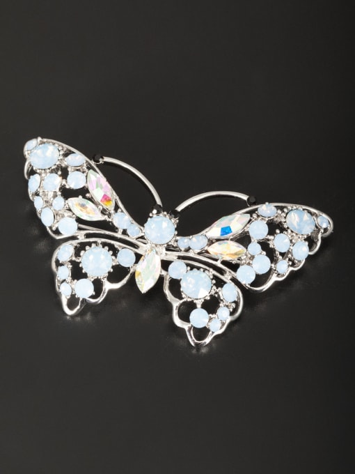 LB RAIDER Butterfly style with Platinum Plated Rhinestone Lapel Pins & Brooche 0