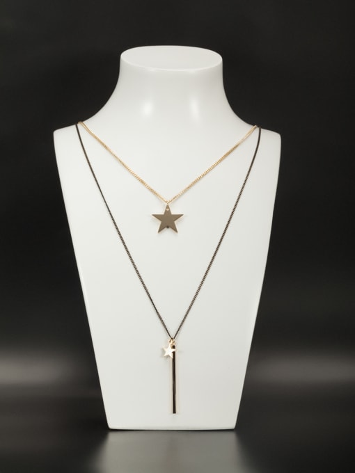 LB RAIDER Personalized Gold Plated Copper Star Necklace