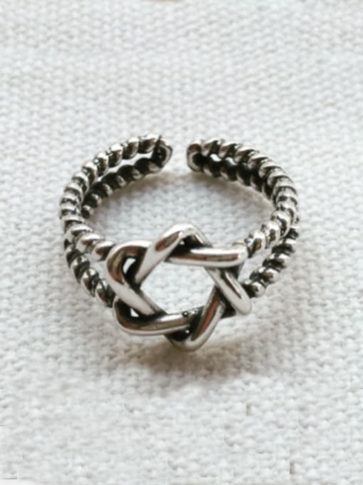 MINI STUDIO 925 silver Star  Band band ring 0