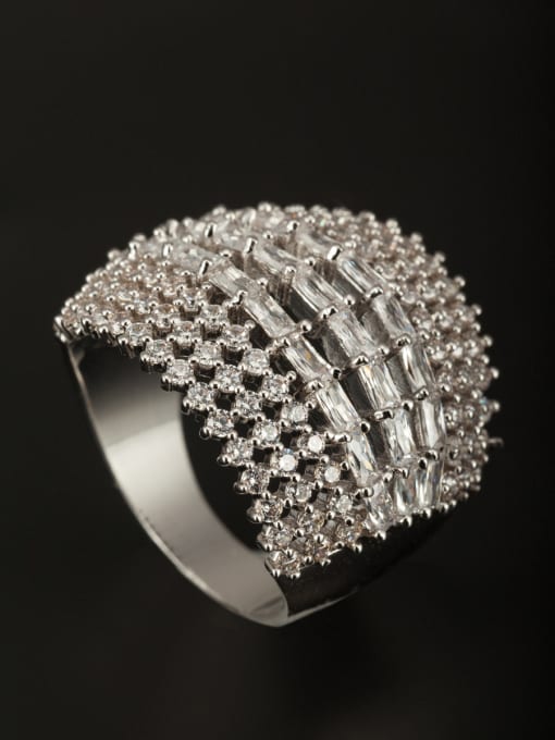 Tabora GODKI Luxury Women Wedding Dubai Model No 1000003019 Fashion Platinum Plated Copper Ring 0