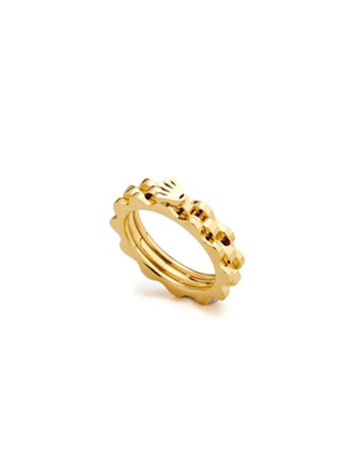 Jennifer Kou Model No 1000003844 Gold Plated Stainless steel Gold Ring 0