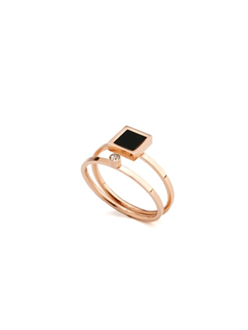 Jennifer Kou Mother's Initial Rose Ring with