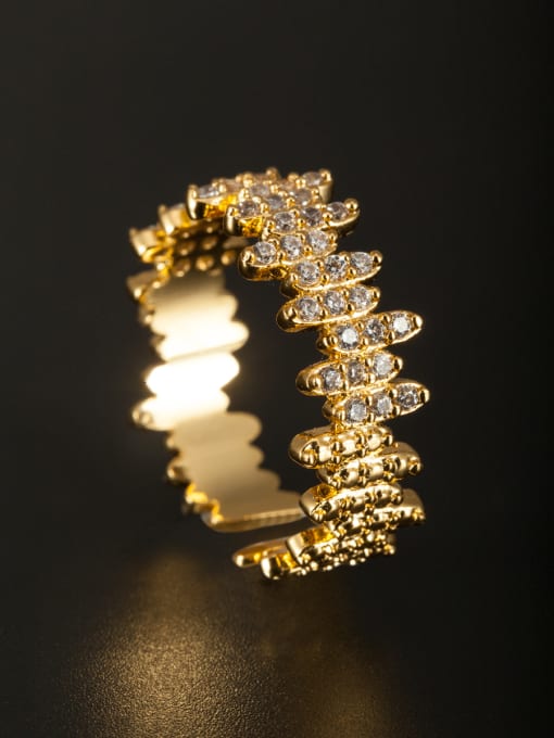 Tabora GODKI Luxury Women Wedding Dubai New design Copper Zircon Ring in Multicolor color  Combination of the ring 2