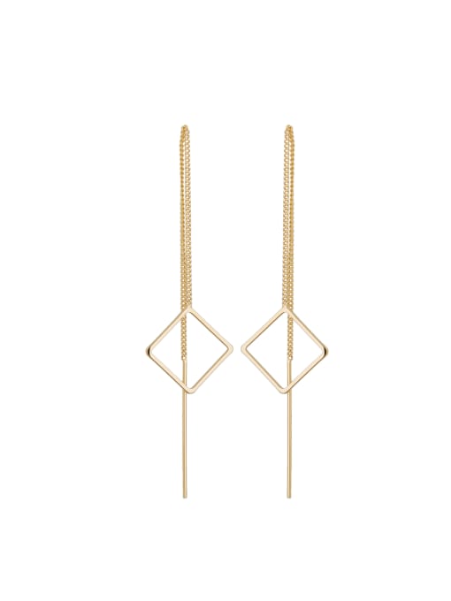Cubic Y80 Model No 1000003932 Personalized Gold Plated Zinc Alloy Gold Geometric Drop drop Earring 0