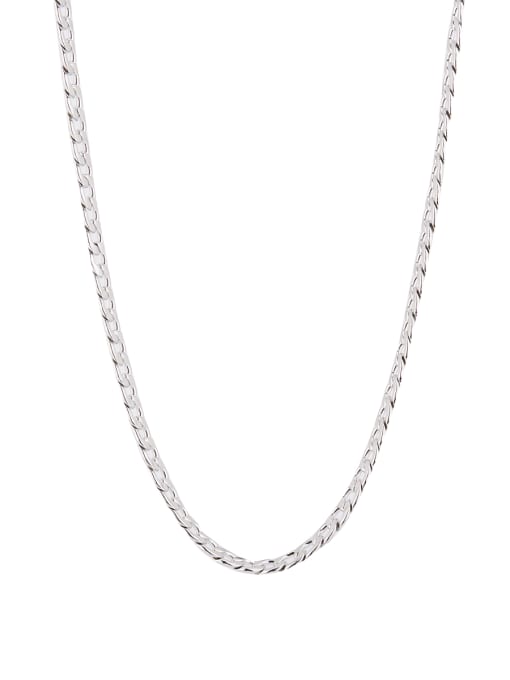 David Wa chain Silver-Plated Titanium Rust Necklace 0