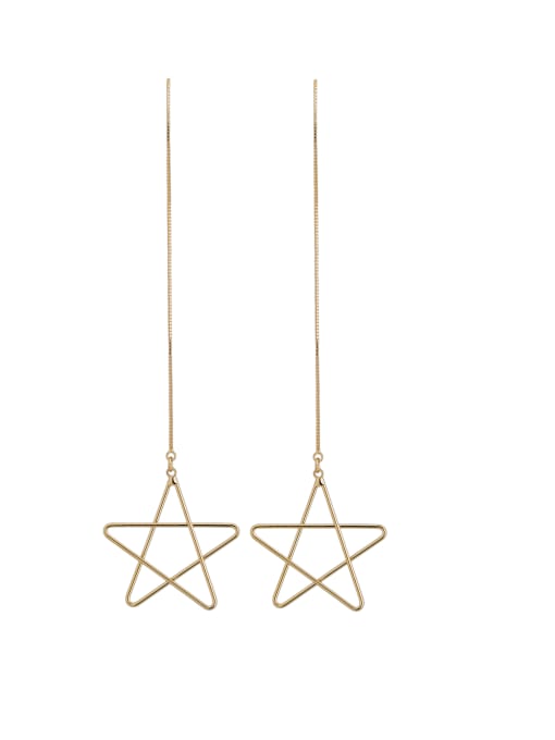 Cubic Y80 Model No 1000003935 Star style with Gold Plated Zinc Alloy Drop drop Earring 0