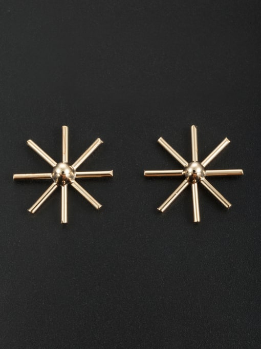 Cubic Y80 New design Gold Plated  Studs stud Earring in Gold color 0