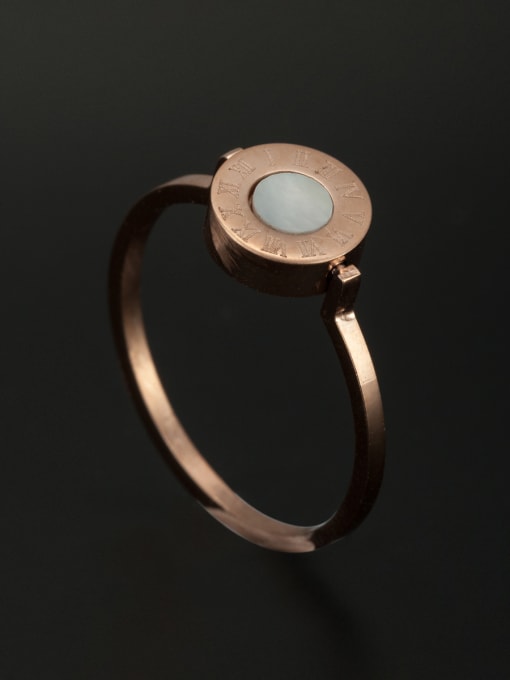 Jennifer Kou Fashion Stainless steel Signet Ring 6-8#