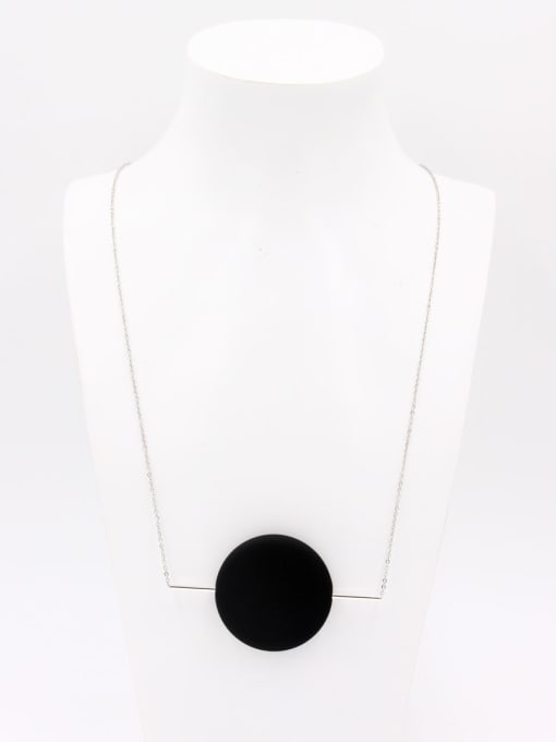 Lang Tony Blacksmith Made Platinum Plated Acrylic Round Choker 0