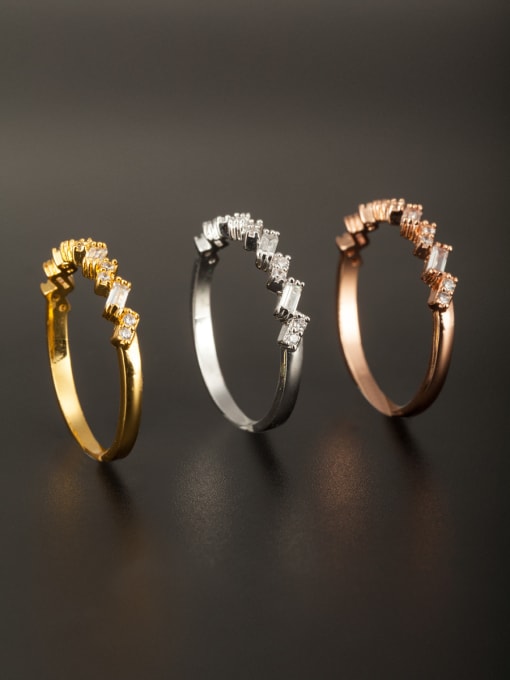 Tabora GODKI Luxury Women Wedding Dubai Blacksmith Made Copper Zircon Ring Combination of the ring 0