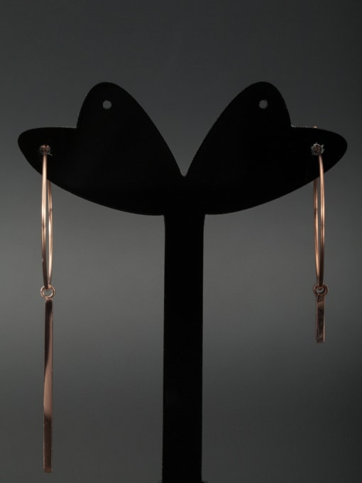 Jennifer Kou style with Stainless steel Hoop hoop Earring 0