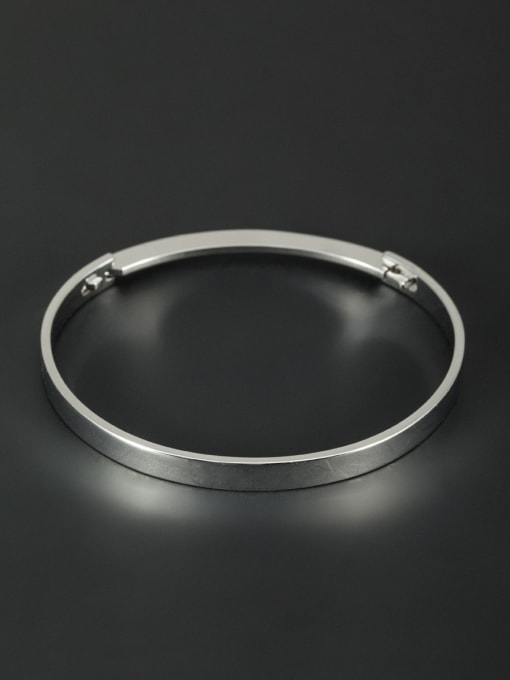 Lauren Mei Personalized Platinum Plated  Bangle 0