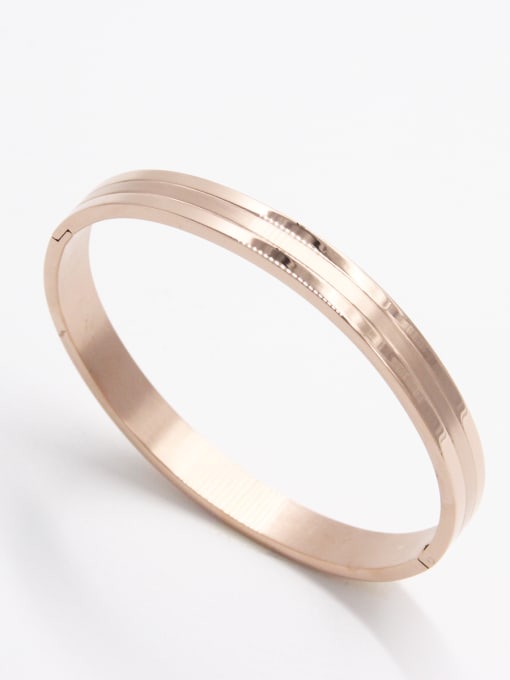 YUAN RUN The new  Stainless steel Emerald  Bangle with Rose   63MMX55MM