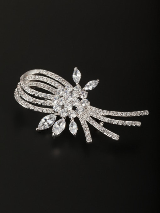 YIDA  style with Platinum Plated Copper Zircon Lapel Pins & Brooche 0