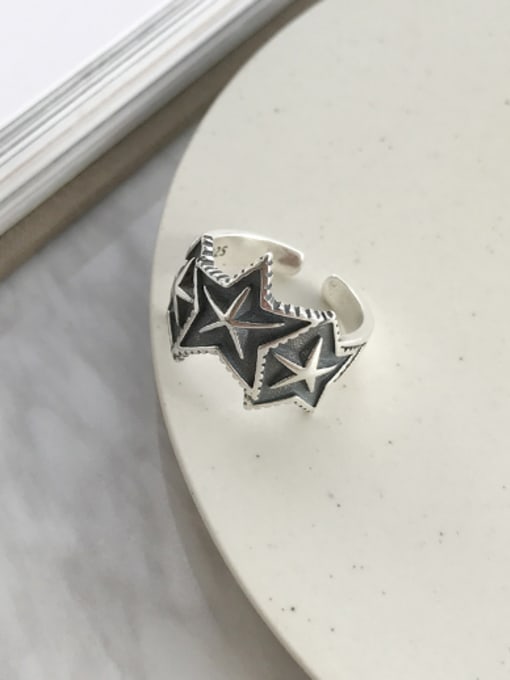 MINI STUDIO 925 silver Star Silver Beautiful Band band ring 0