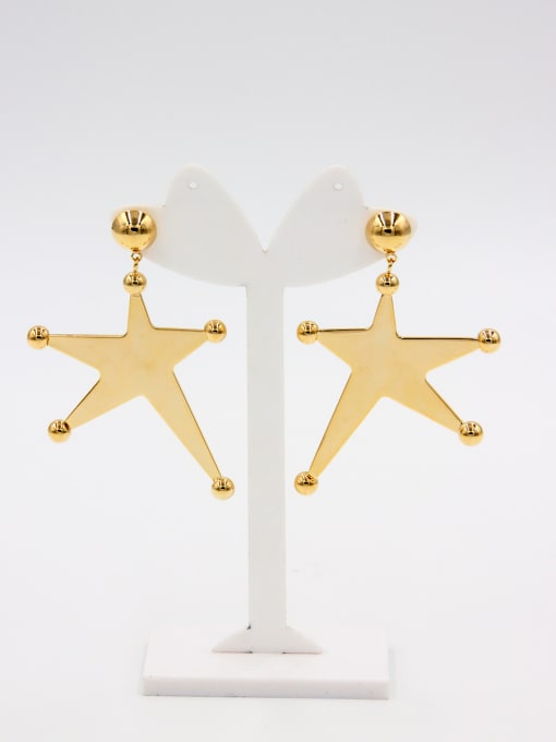 LB RAIDER Star Hoop drop Earring with Gold Plated 0