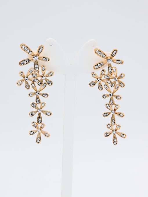 LB RAIDER Statement style with Gold Plated Rhinestone Drop drop Earring 0