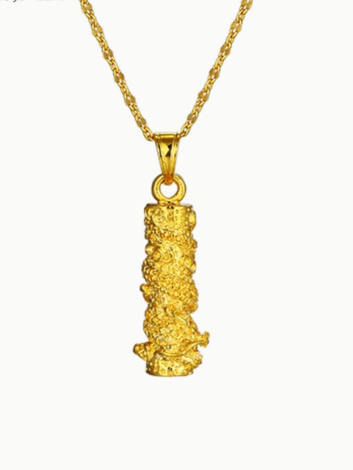Gold Plated 24K Gold Plating Gold Dragon Pendant