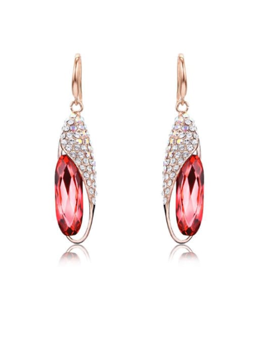 OUXI Women Fashion Austria Crystal Stud Cluster earring 0