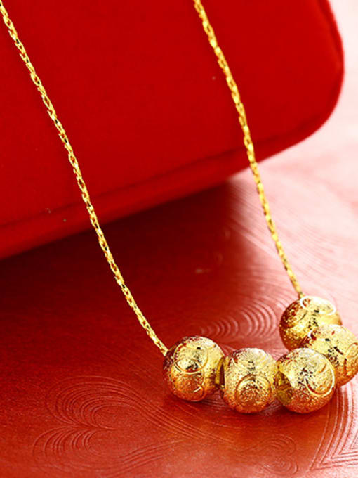 XP Copper 24K Gold Plated Beads Necklace 1