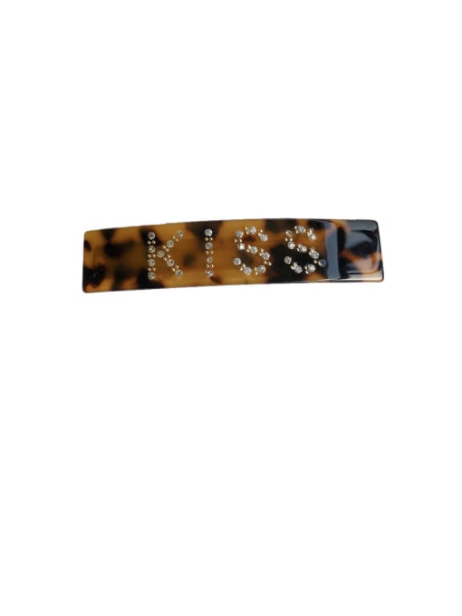 Kiss dark brown Alloy With Cellulose Acetate Fashion  Geometric Barrettes & Clips