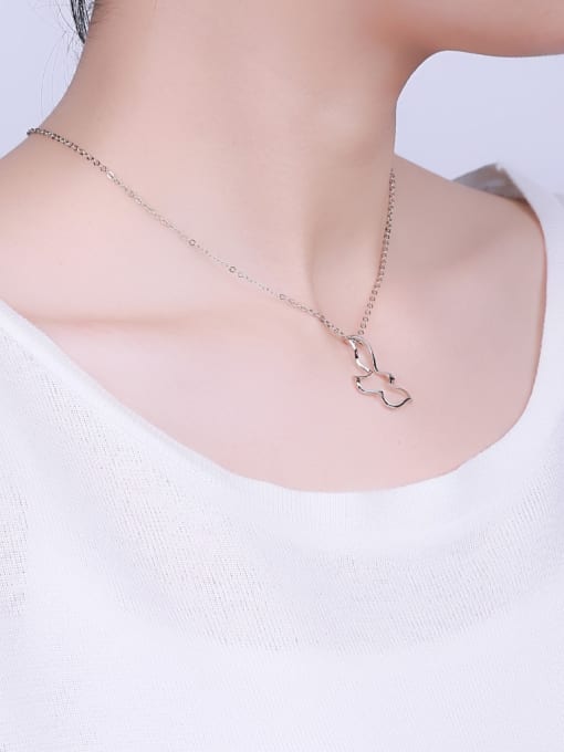 One Silver Cute Bird Necklace 1