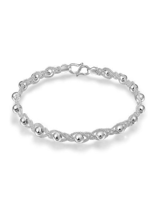 JIUQIAN Fashion 990 Silver Little Beads Women Bracelet 0