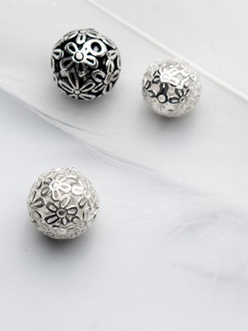 FAN 925 Sterling Silver With Silver Plated Beads 0