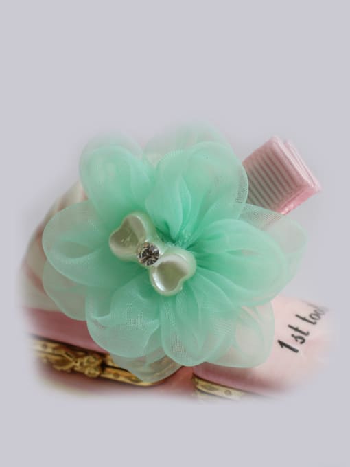 Green Flower Hairpin 2018 2018 Color Flower Hair clip