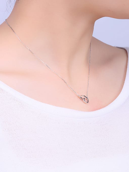 One Silver 2018 Double Heart Necklace 1