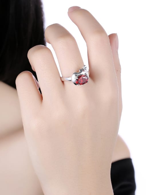 OUXI Fashion Rabbit Stone Women Ring 1