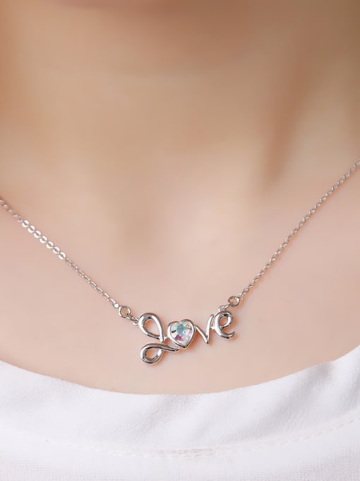 XP Personalized Austria Crystal LOVE Necklace 1