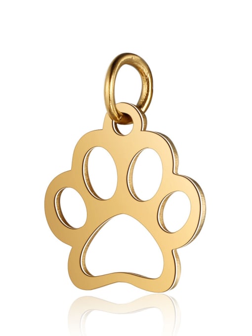 FTime Stainless Steel With Gold Plated Fashion Dog Charms 0