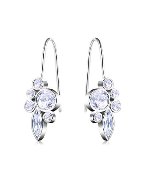 Ronaldo Elegant Geometric Shaped Zircon Drop Earrings 0