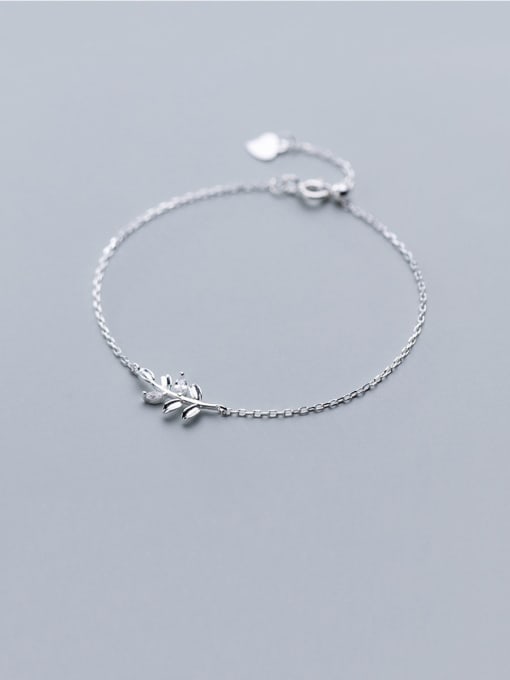 Rosh 925 Sterling Silver With Cubic Zirconia  Fashion Leaf Bracelets 2