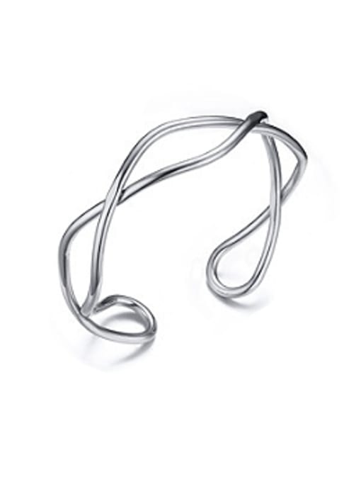CONG Fashion Open Design Stainless Steel Copper Bangle 0
