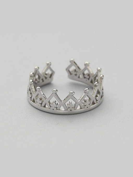 One Silver 2018 925 Silver Crown Shaped Ring 2