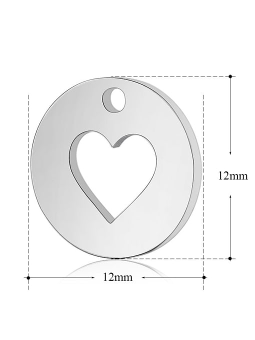 XT088 Stainless Steel With Classic Heart Charms