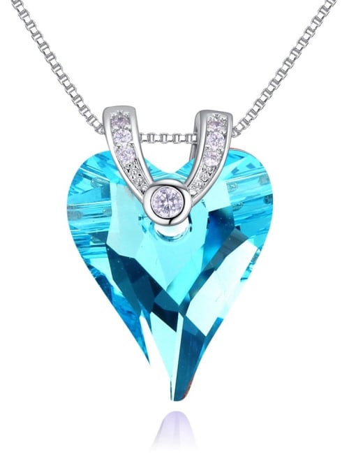 blue Austria was using austrian Elements Crystal Necklace love life new jewelry necklace