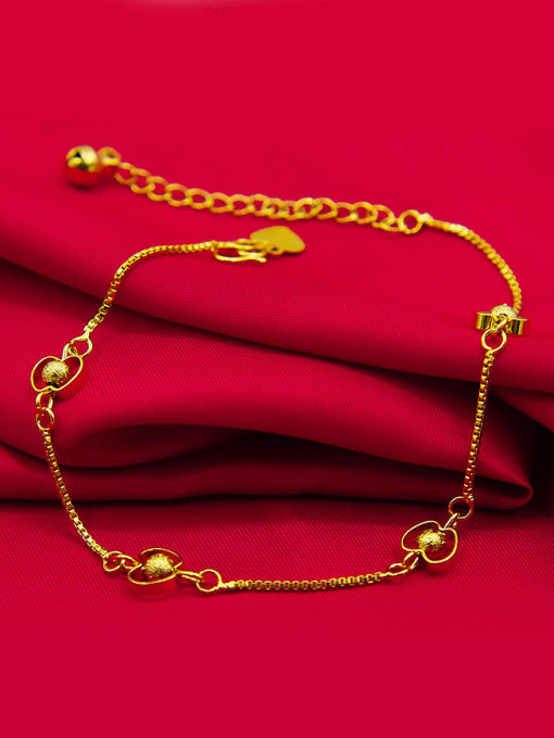 golden Delicate Apple Shaped Bells Foot Jewelry