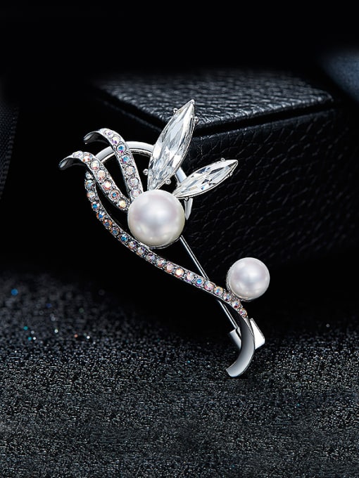 CEIDAI 2018 2018 Flower-shaped Pearl Brooch 0