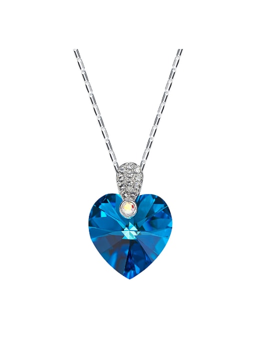 Blue 2018 2018 Heart Shaped Necklace