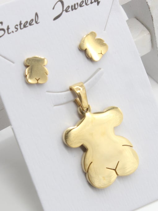 XIN DAI Stainless Steel Bear-shape Two Pieces Set