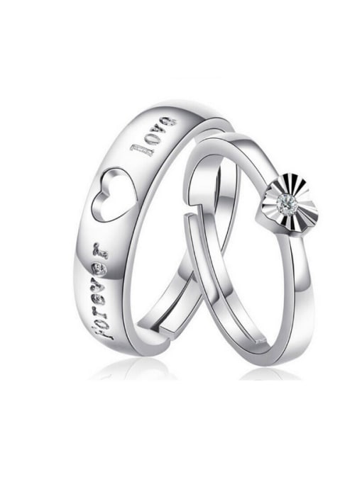 Ya Heng Men Women's Lover Heart-shape Fashion Ring