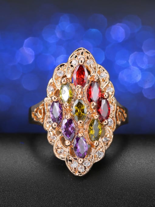 L.WIN 18K Gold Plated Zircon Ring 0