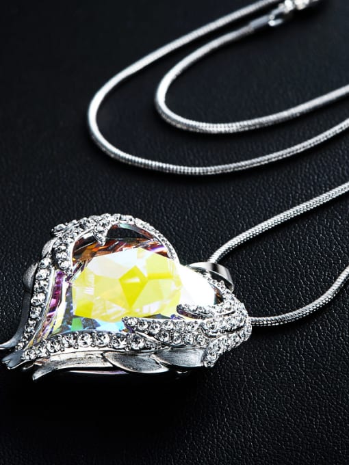 CEIDAI 2018 Heart-shaped austrian Crystal Necklace 4