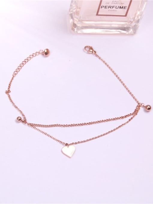 GROSE Lovely Fashion Double Chain Anklet 2
