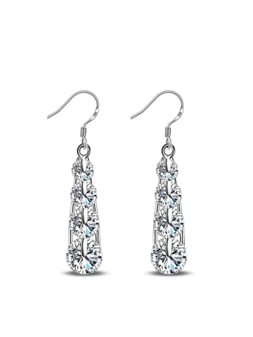 Ya Heng AAA Zircons Exquisite Fashion Water Drop Earrings 0