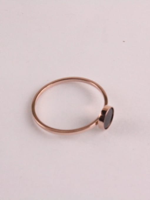 GROSE Black Agate Simple Style Ring 2